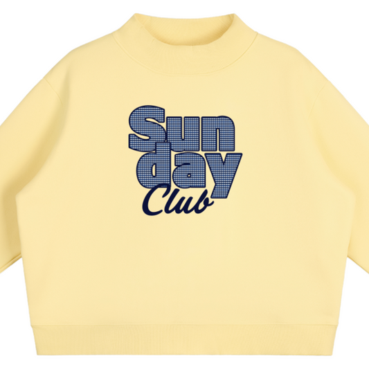 SUNDAY CLUB MOCK NECK CREW